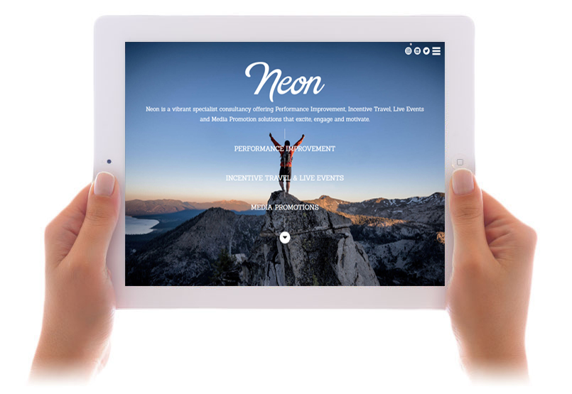 Neon Agency home page