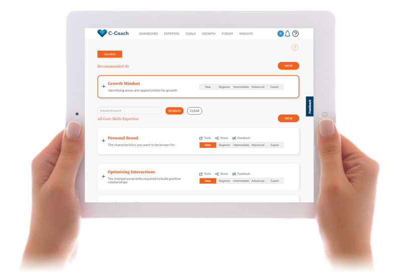 C-Coach online coaching system image